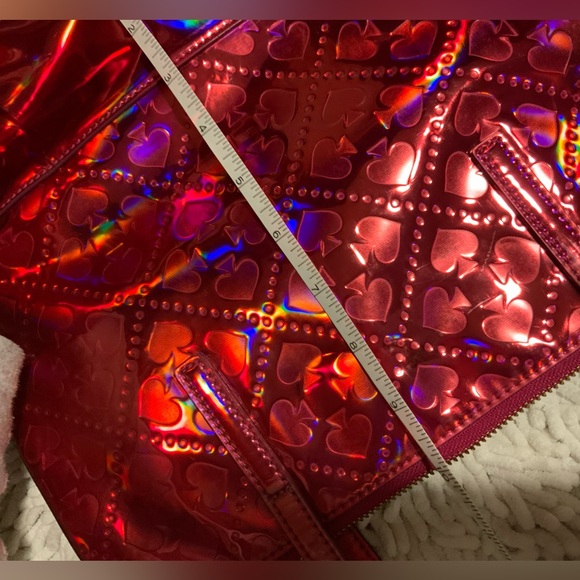 Kate Spade hand bag pink red gently used - Picture 11 of 12